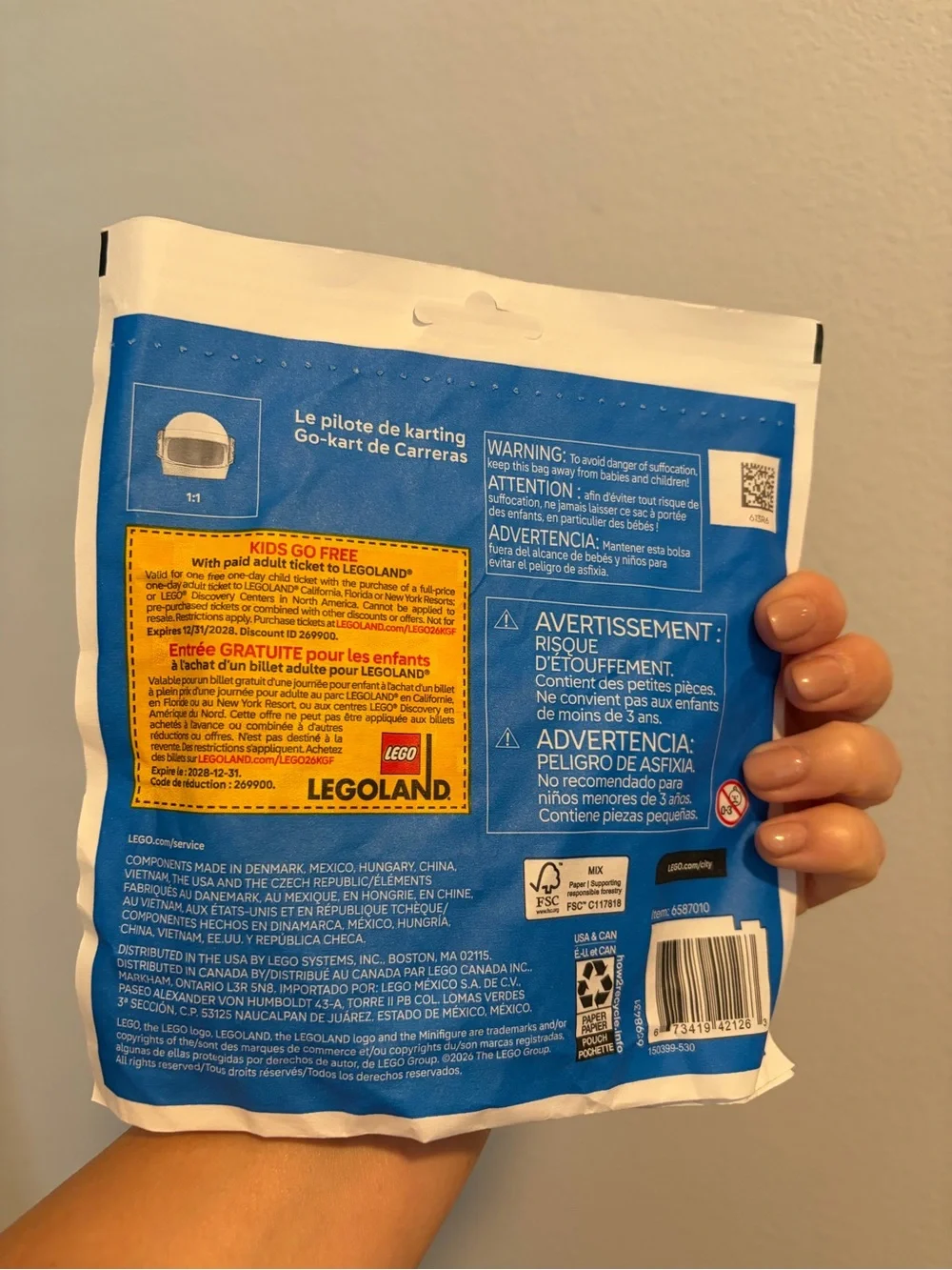 LEGO City LEGO set and LEGOLAND tote bag